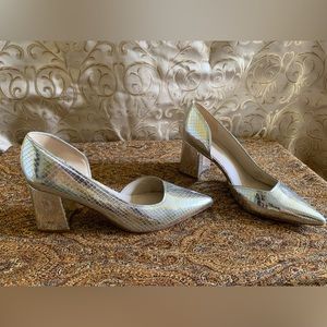 Mar Fisher Silver Heels Size 9